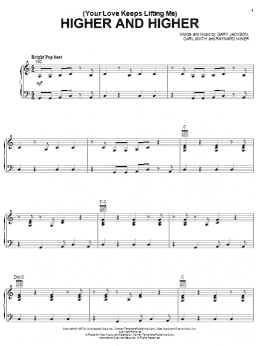page one of (Your Love Keeps Lifting Me) Higher And Higher (Piano, Vocal & Guitar Chords (Right-Hand Melody))