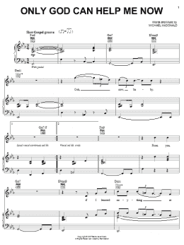page one of Only God Can Help Me Now (Piano, Vocal & Guitar Chords (Right-Hand Melody))