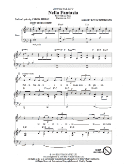page one of Nella Fantasia (In My Fantasy) (TTBB Choir)