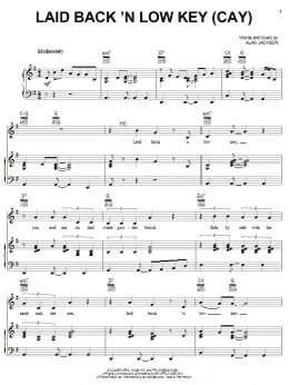 page one of Laid Back 'N Low Key (Cay) (Piano, Vocal & Guitar Chords (Right-Hand Melody))