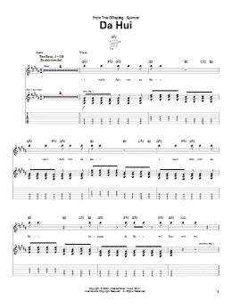 page one of Da Hui (Guitar Tab)