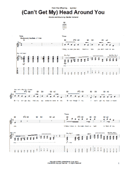 page one of (Can't Get My) Head Around You (Guitar Tab)