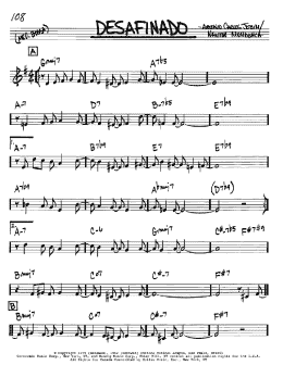page one of Desafinado (Real Book – Melody & Chords – Bb Instruments)