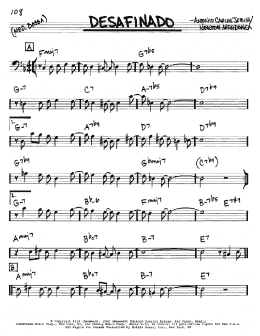 page one of Desafinado (Real Book – Melody & Chords – Bass Clef Instruments)