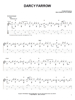 page one of Darcy Farrow (Guitar Tab)