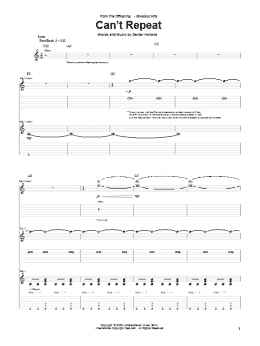 page one of Can't Repeat (Guitar Tab)