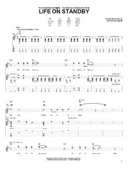 page one of Life On Standby (Guitar Tab)