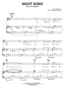 page one of Night Song (Piano, Vocal & Guitar Chords (Right-Hand Melody))