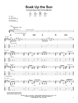 page one of Soak Up The Sun (Guitar Tab)