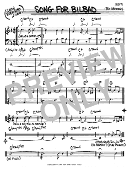 page one of Song For Bilbao (Real Book – Melody & Chords – C Instruments)