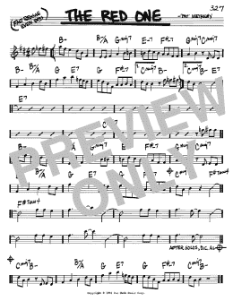 page one of The Red One (Real Book – Melody & Chords – C Instruments)