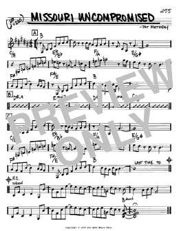 page one of Missouri Uncompromised (Real Book – Melody & Chords – Bb Instruments)