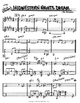 page one of Midwestern Nights Dream (Real Book – Melody & Chords – Bb Instruments)