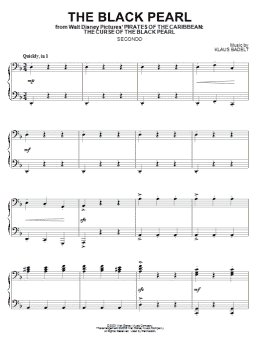 page one of The Black Pearl (Piano Duet)
