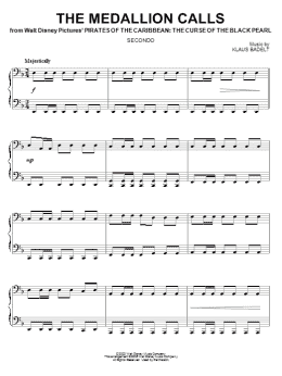 page one of The Medallion Calls (Piano Duet)