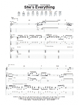page one of She's Everything (Guitar Tab)