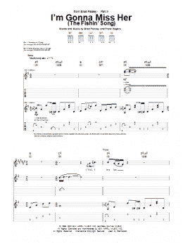 page one of I'm Gonna Miss Her (The Fishin' Song) (Guitar Tab)