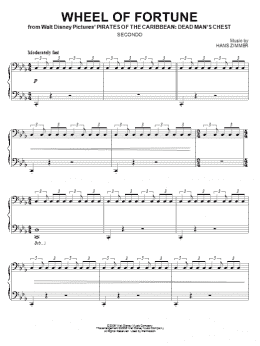 page one of Wheel Of Fortune (Piano Duet)