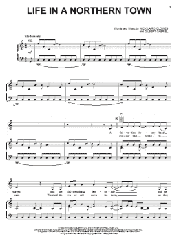 page one of Life In A Northern Town (Piano, Vocal & Guitar Chords (Right-Hand Melody))