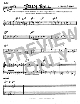 page one of Jelly Roll (Real Book – Melody & Chords – C Instruments)
