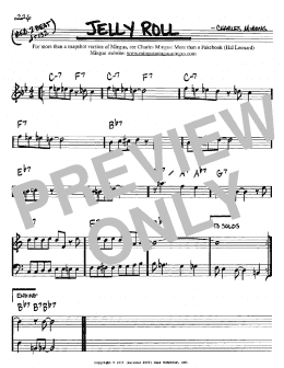 page one of Jelly Roll (Real Book – Melody & Chords – Bb Instruments)