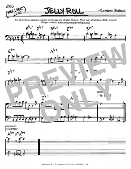 page one of Jelly Roll (Real Book – Melody & Chords – Bass Clef Instruments)