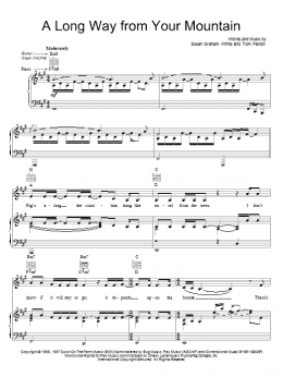 page one of A Long Way From Your Mountain (Piano, Vocal & Guitar Chords (Right-Hand Melody))