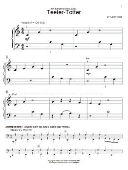 page one of Teeter-Totter (Educational Piano)