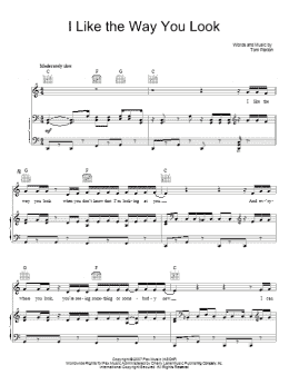 page one of I Like The Way You Look (Piano, Vocal & Guitar Chords (Right-Hand Melody))