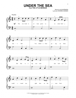 page one of Under The Sea (from The Little Mermaid) (Beginning Piano Solo)