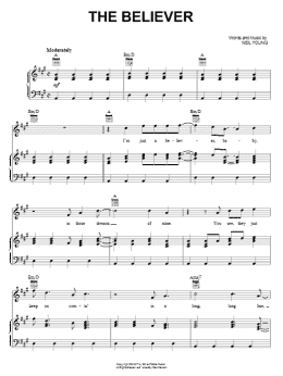 page one of The Believer (Piano, Vocal & Guitar Chords (Right-Hand Melody))