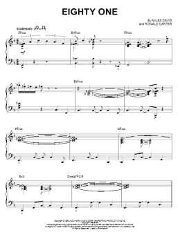 page one of Eighty One (Piano Solo)