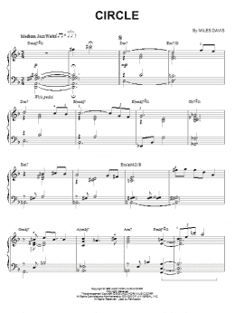 page one of Circle (Piano Solo)
