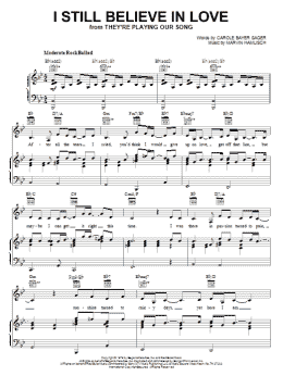 page one of I Still Believe In Love (Piano, Vocal & Guitar Chords (Right-Hand Melody))