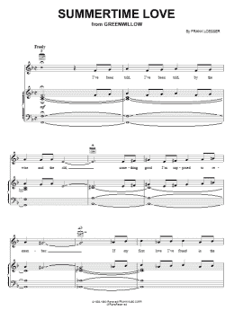 page one of Summertime Love (Piano, Vocal & Guitar Chords (Right-Hand Melody))
