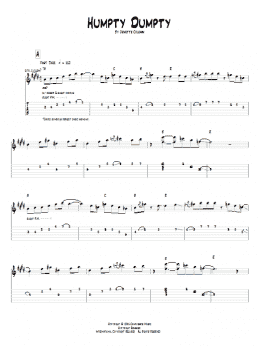 page one of Humpty Dumpty (Guitar Tab)