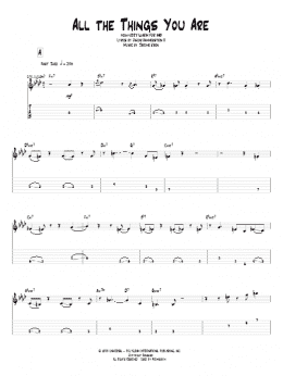 page one of All The Things You Are (Guitar Tab)