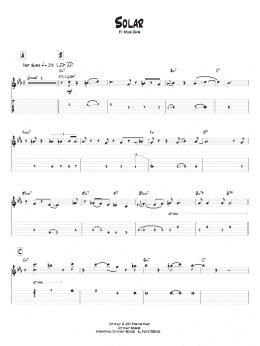 page one of Solar (Guitar Tab)