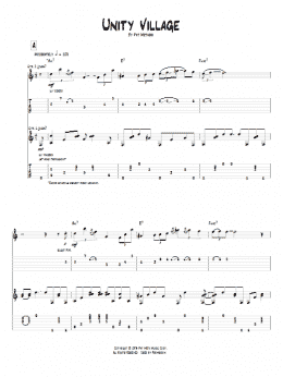 page one of Unity Village (Guitar Tab)