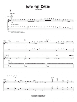 page one of Into The Dream (Guitar Tab)
