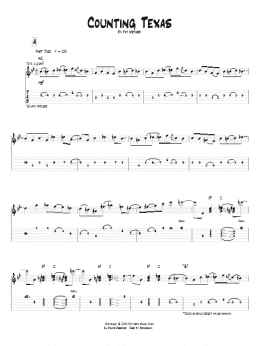 page one of Counting Texas (Guitar Tab)