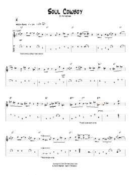 page one of Soul Cowboy (Guitar Tab)
