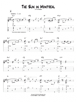 page one of The Sun In Montreal (Guitar Tab)