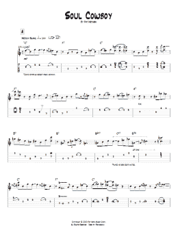 page one of Soul Cowboy (Guitar Tab)