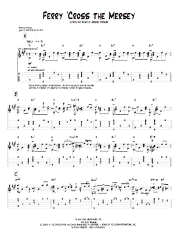 page one of Ferry 'Cross The Mersey (Guitar Tab)