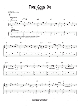 page one of Time Goes On (Guitar Tab)