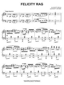 page one of Felicity Rag (Piano Solo)