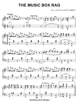 page one of The Music Box Rag (Piano Solo)