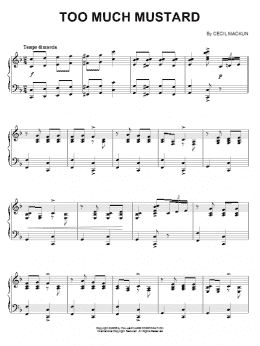 page one of Too Much Mustard (Piano Solo)