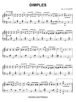 page one of Dimples (Piano Solo)